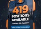 [26 Feb] Bank of Baroda Professionals Recruitment 2026 (419 Vacancies)
