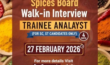 [27 Feb] Spices Board Walkin for Trainee Analyst (for SC, ST candidate) 4 Posts