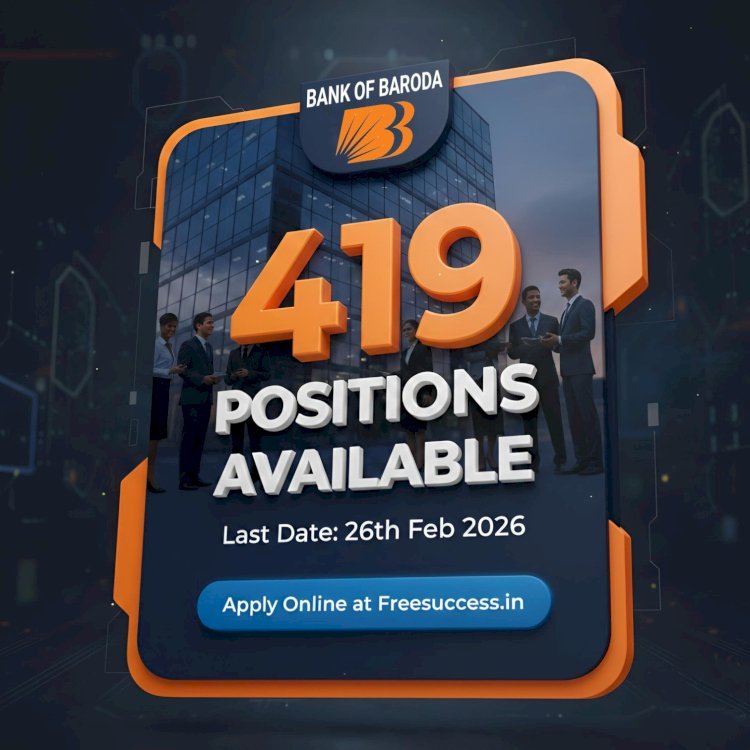 [26 Feb] Bank of Baroda Professionals Recruitment 2026 (419 Vacancies)